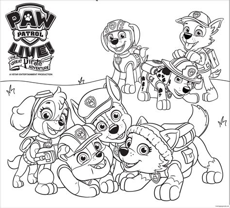 paw patrol pictures to colour|paw library coloring.